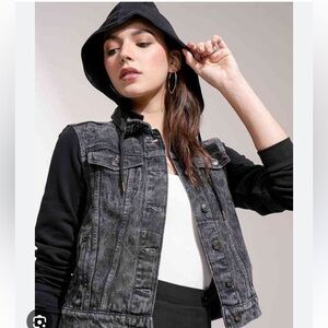 82 Denim | Fooler Hoodie Knit & Jean Jacket